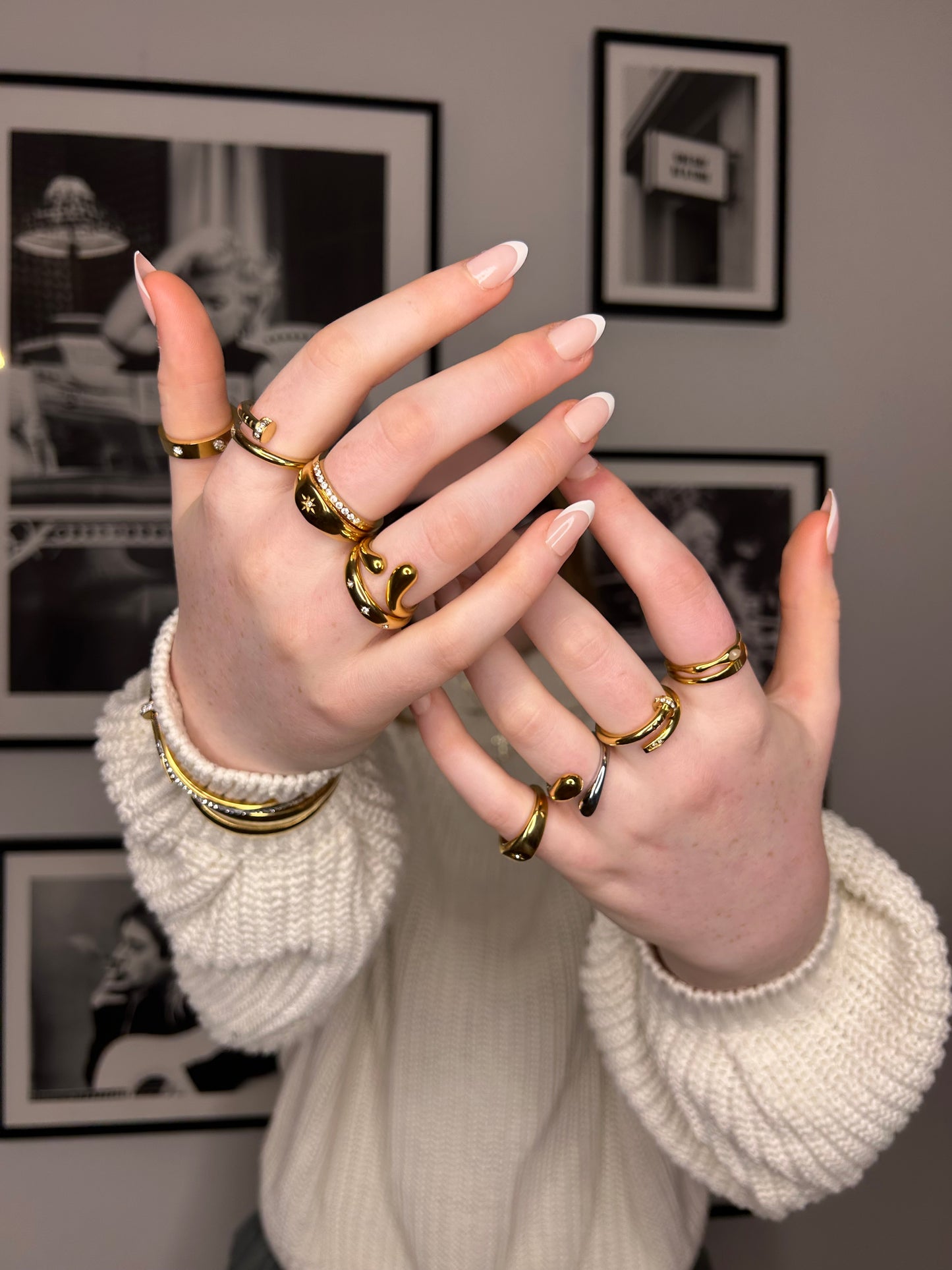 Dippin' Down Adjustable Ring