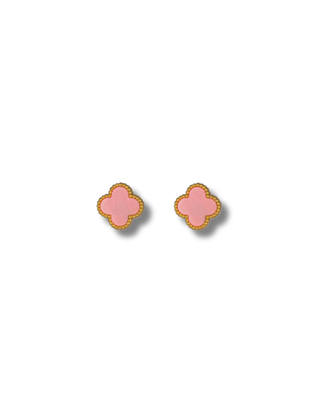 Perfect Pink Clover Earrings