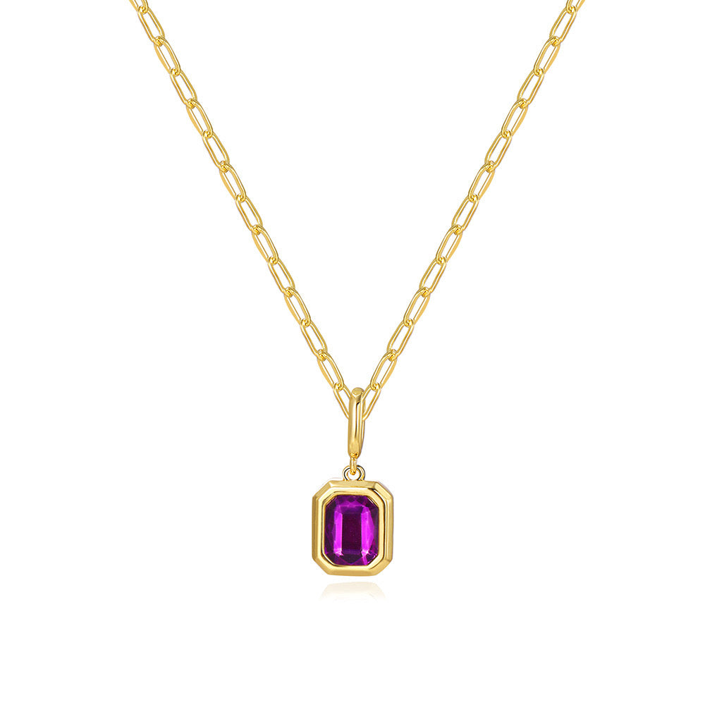 Birthstone Baddie Pendant Necklace