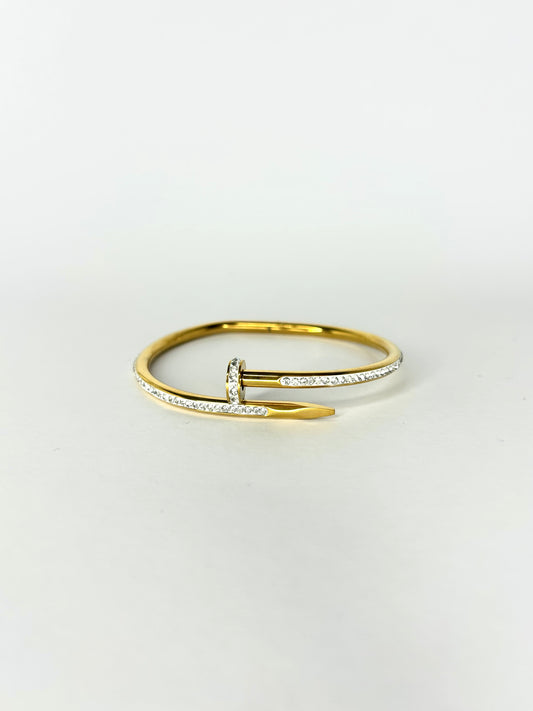 Nailed It Diamond Twist Bangle