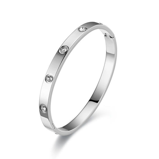 Stack Setter Diamond Bangle