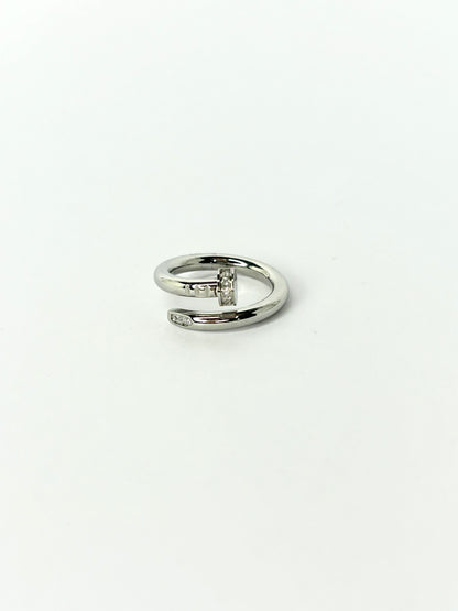 Nailed It Diamond Twist Ring