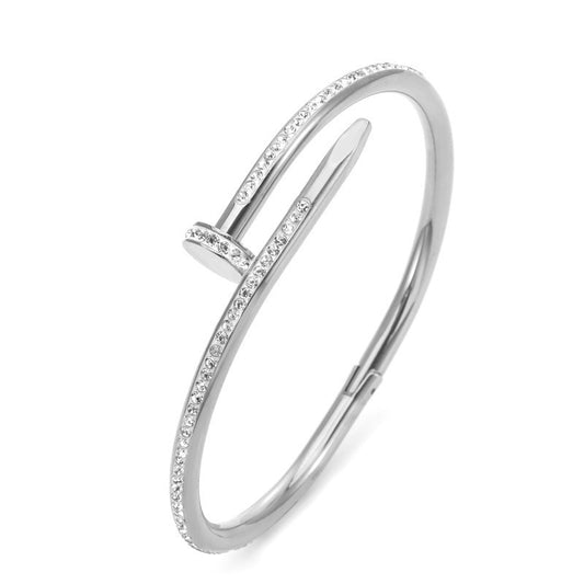Nailed It Diamond Twist Bangle
