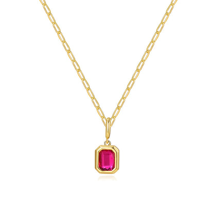 Birthstone Baddie Pendant Necklace