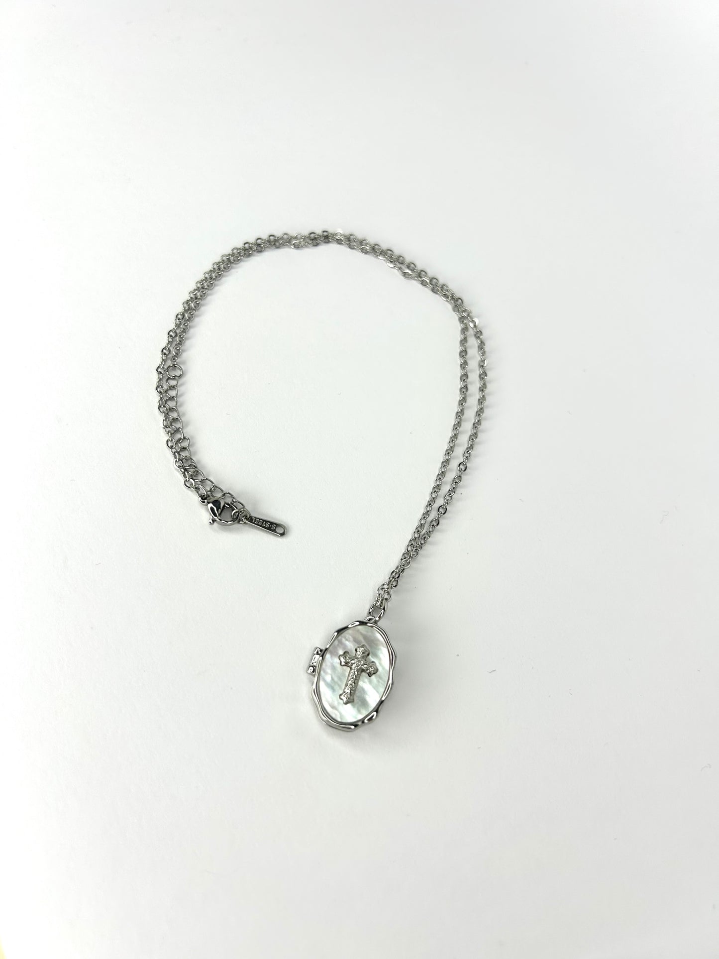 Holy Cross Locket Necklace