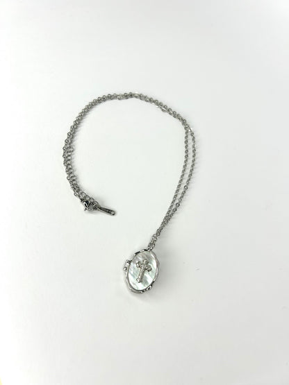 Holy Cross Locket Necklace