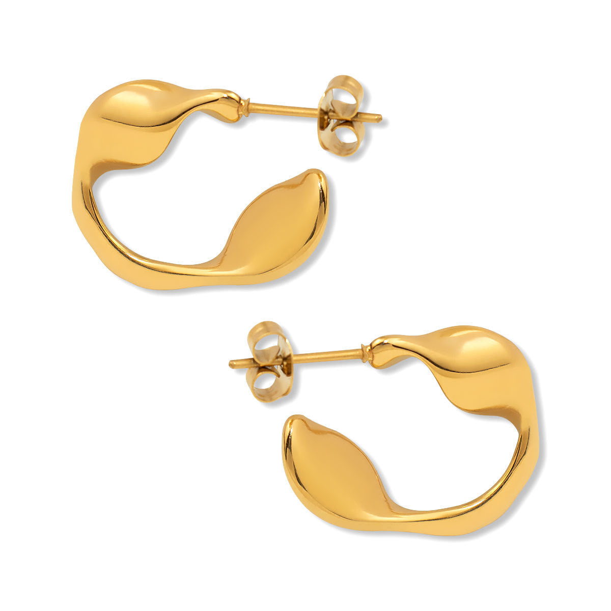 Twist it up Gold Hoops