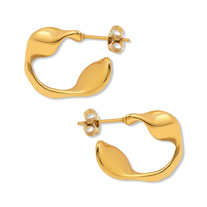 Twist it up Gold Hoops
