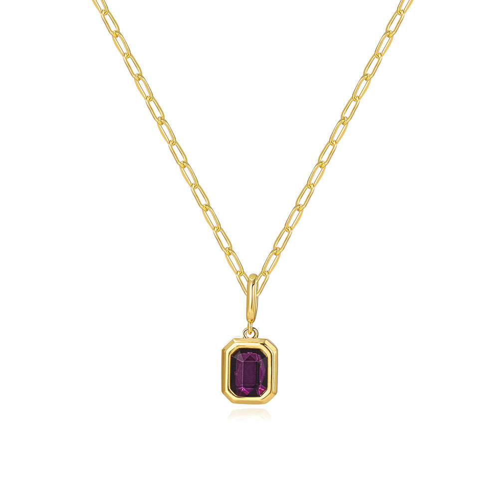 Birthstone Baddie Pendant Necklace