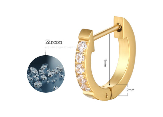 Shine Bright Huggy Hoop Earring