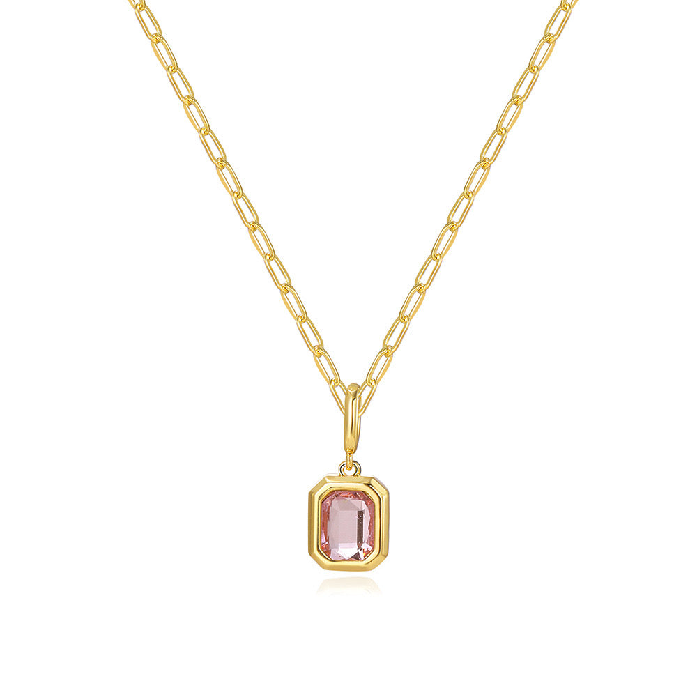 Birthstone Baddie Pendant Necklace