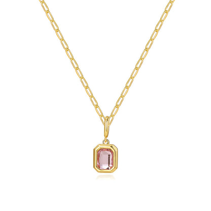 Birthstone Baddie Pendant Necklace