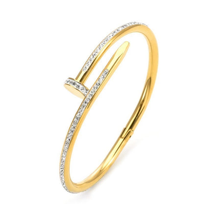 Nailed It Diamond Twist Bangle