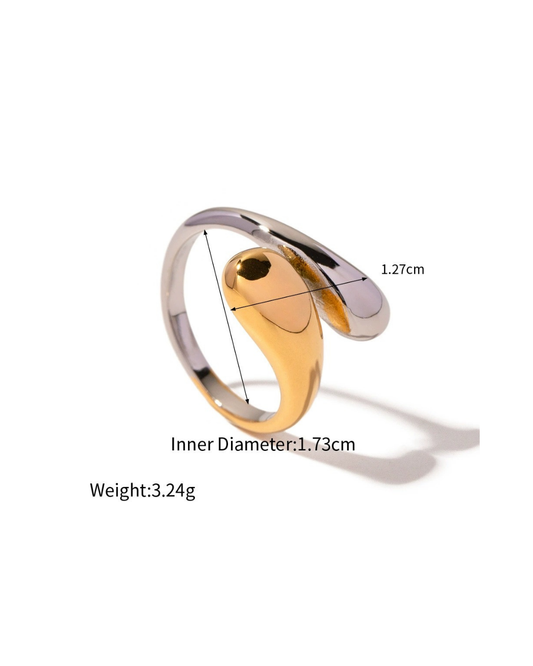 Mixed Metal Twist Tonight Ring