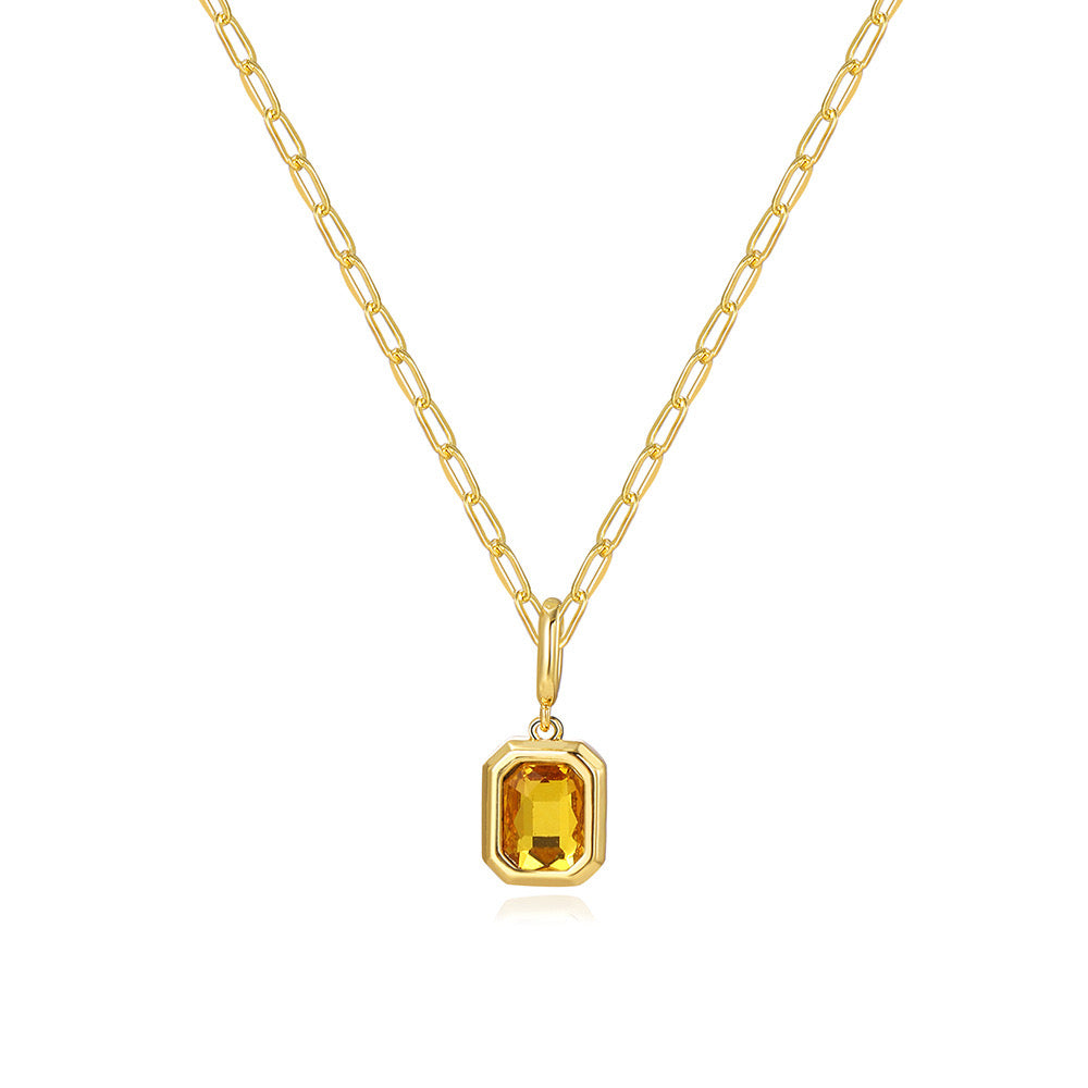Birthstone Baddie Pendant Necklace