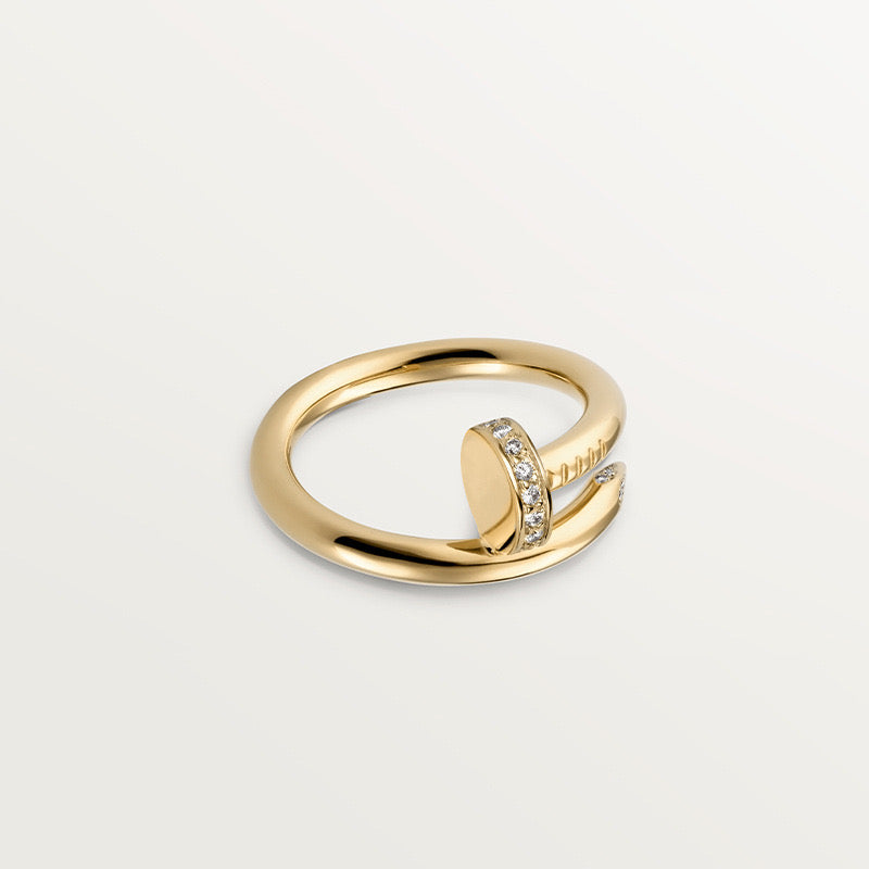 Nailed It Diamond Twist Ring
