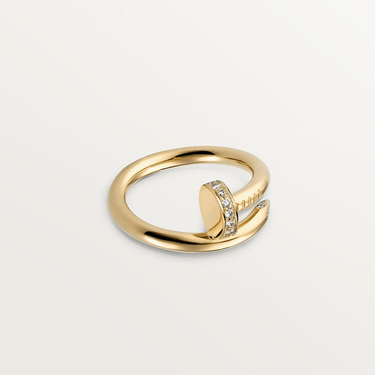 Nailed It Diamond Twist Ring