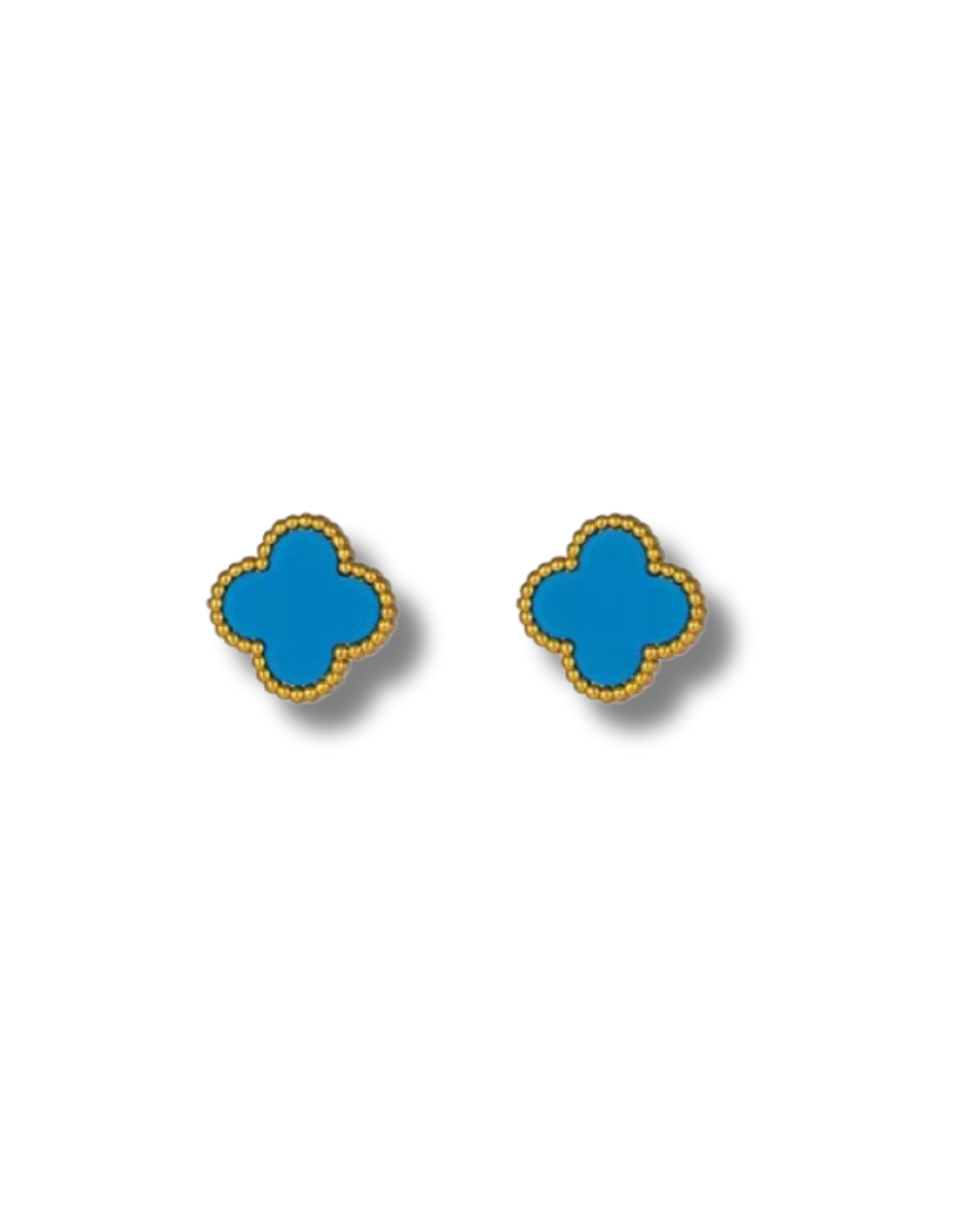 Royal Blue Clover Earrings