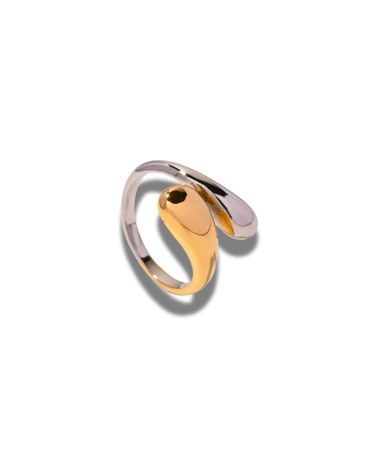 Mixed Metal Twist Tonight Ring