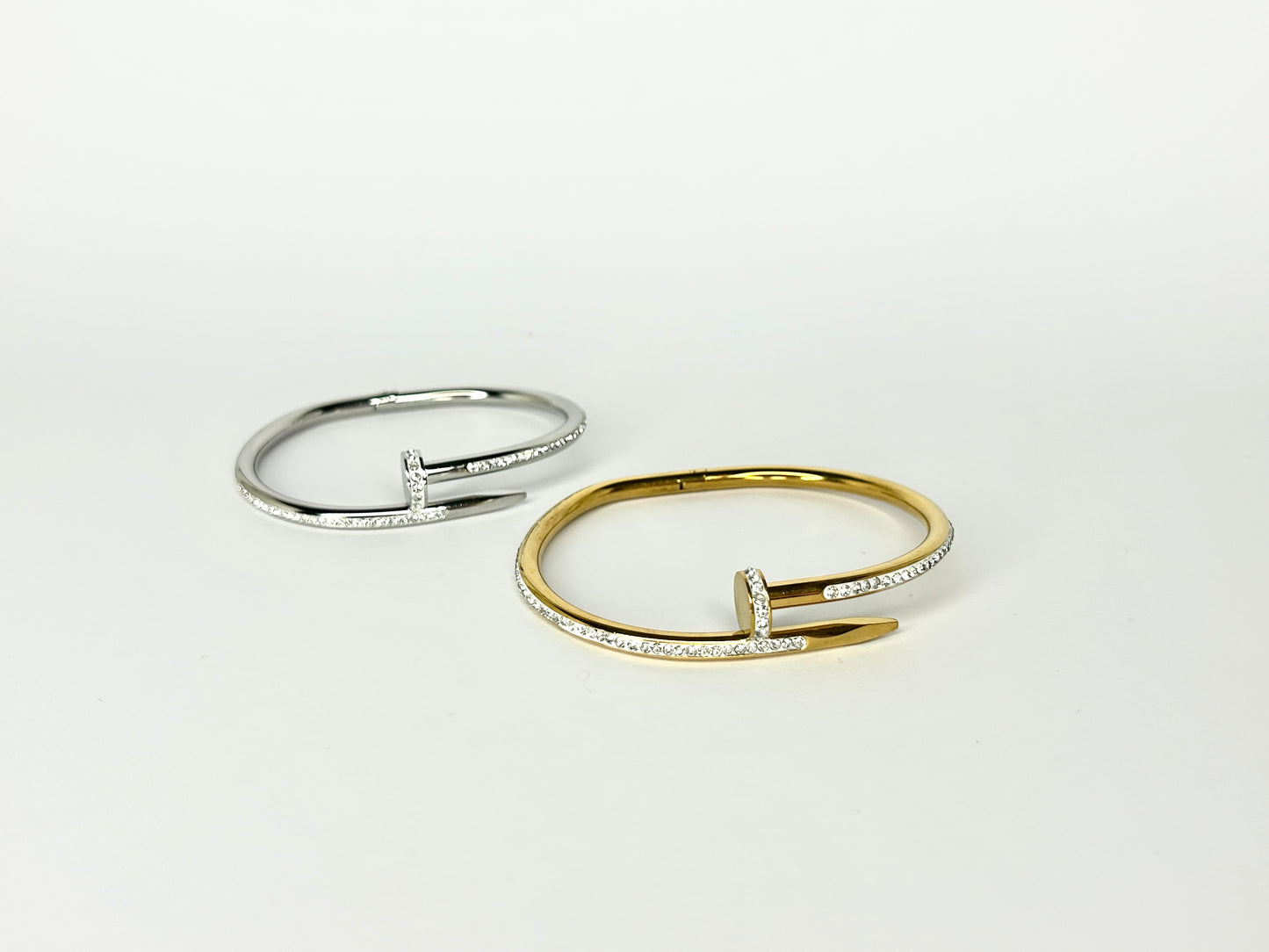Nailed It Diamond Twist Bangle