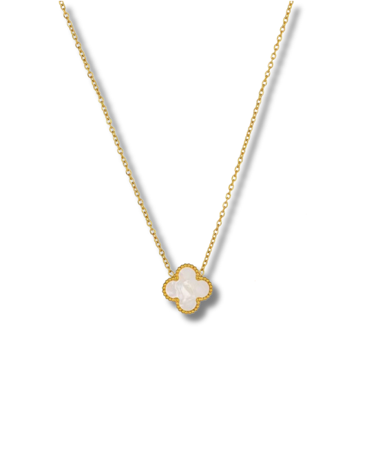 Whimsy White Clover Necklace