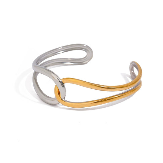 Mixed Metal Majorca Bangle