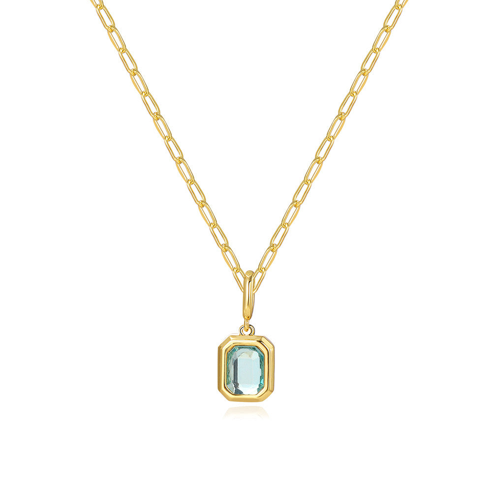 Birthstone Baddie Pendant Necklace