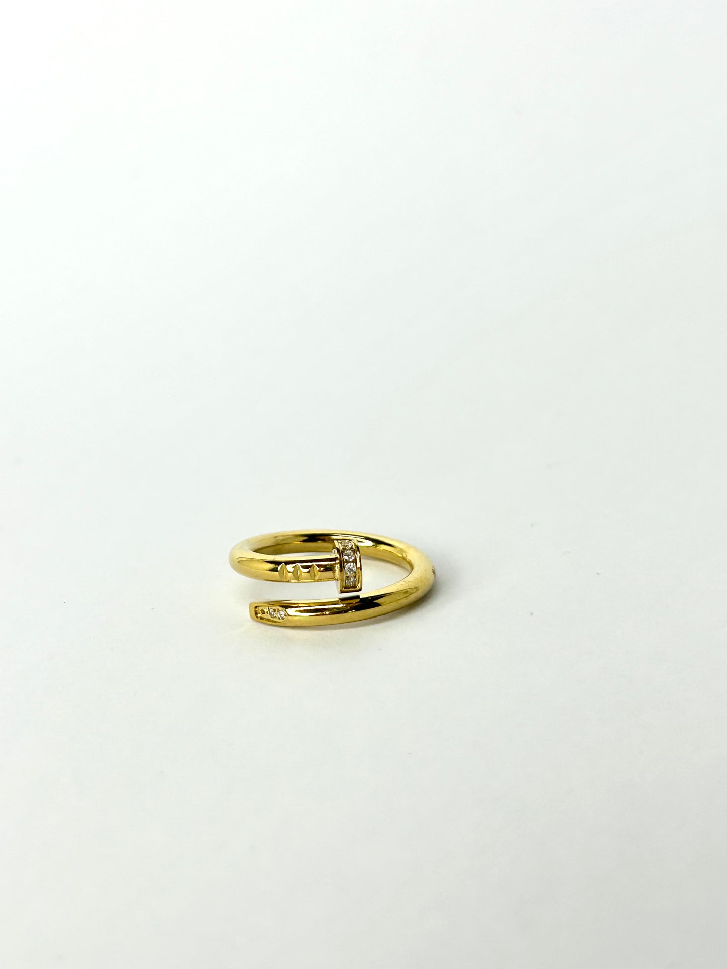Nailed It Diamond Twist Ring