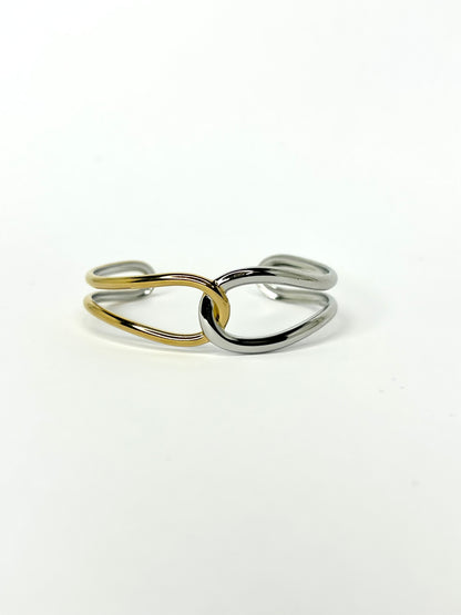 Mixed Metal Majorca Bangle