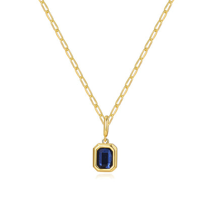 Birthstone Baddie Pendant Necklace