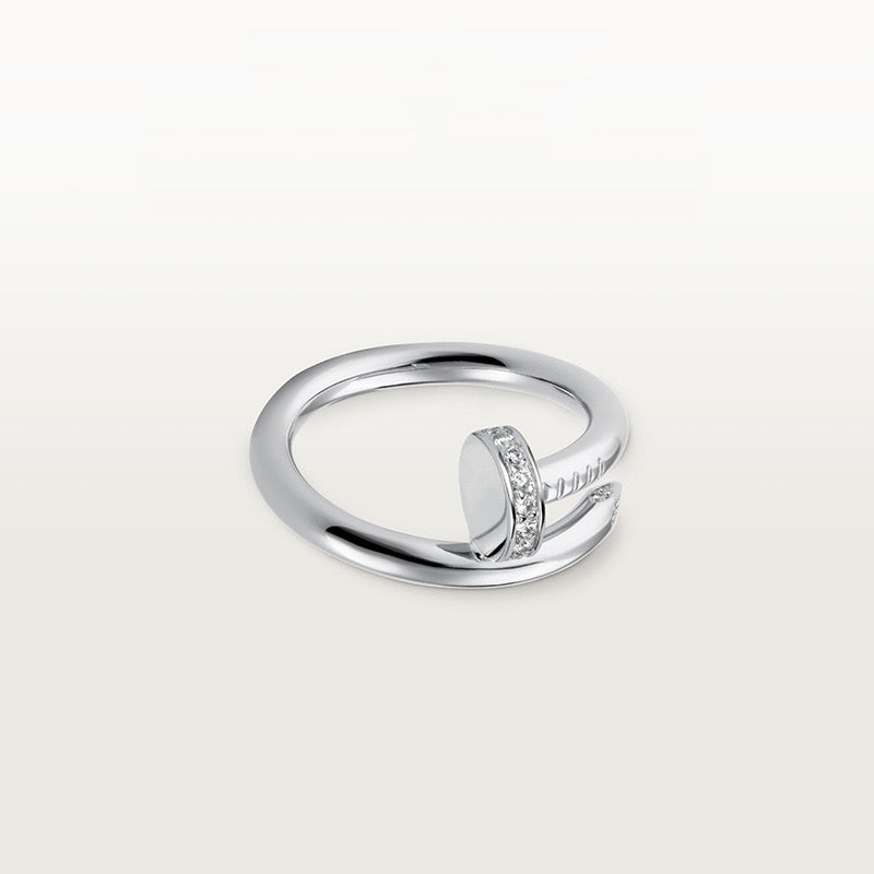 Nailed It Diamond Twist Ring