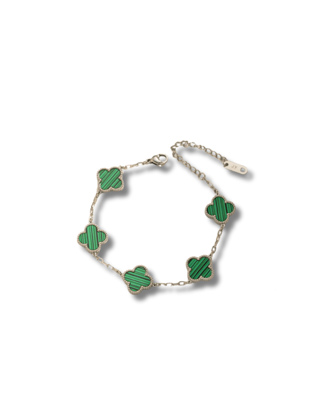 Emerald Green Clover Bracelet