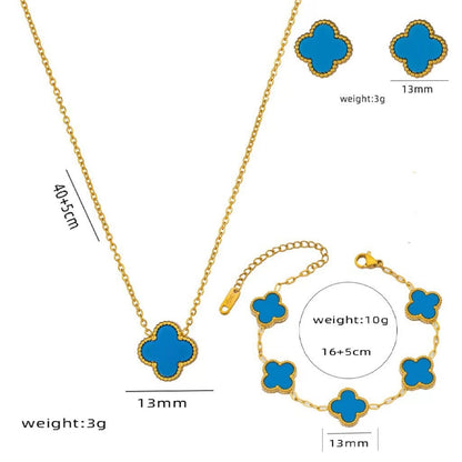 Royal Blue Clover Bracelet