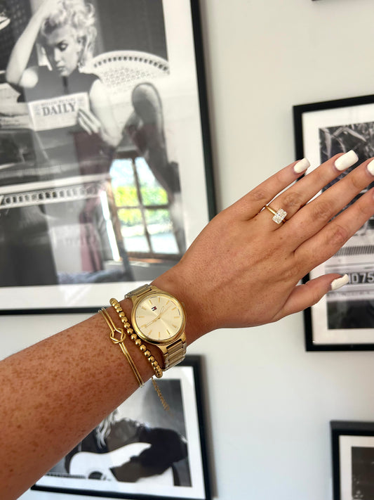 Goldie Beaded Chrome Bracelet