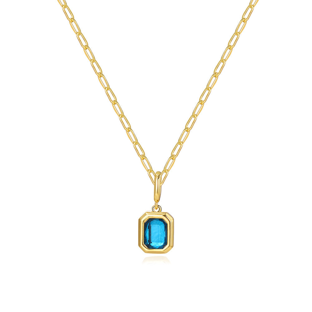 Birthstone Baddie Pendant Necklace