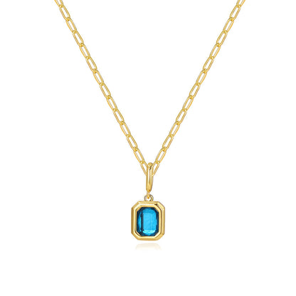 Birthstone Baddie Pendant Necklace