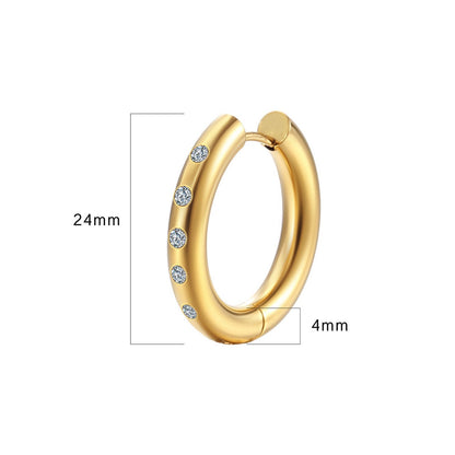 Get'em Girl Diamond Hoops
