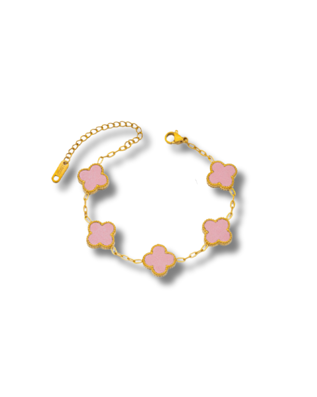 Perfect Pink Clover Bracelet