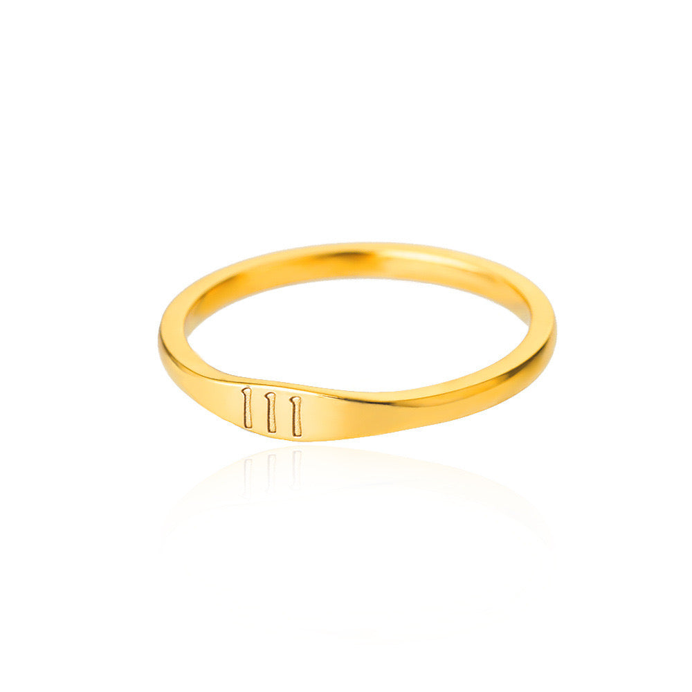 111 Angel Number Ring