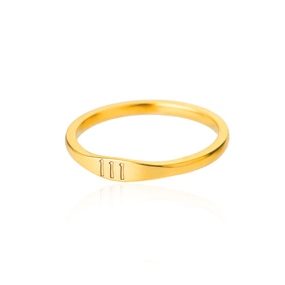 111 Angel Number Ring