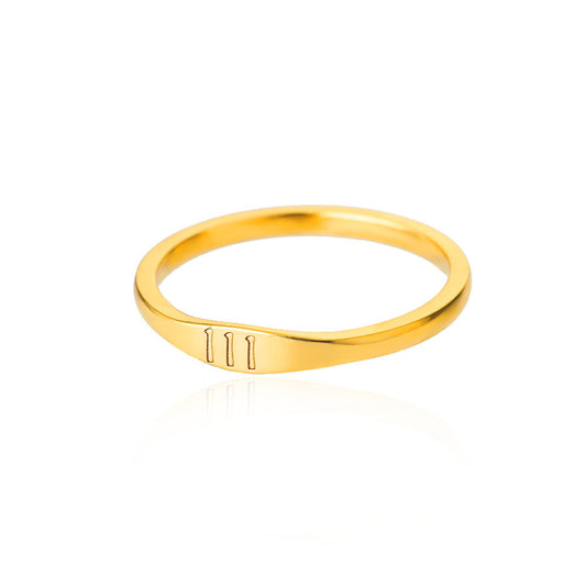 111 Angel Number Ring
