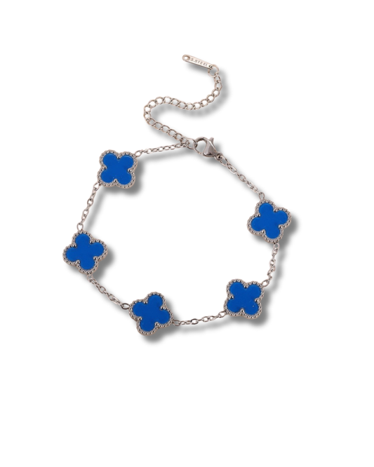 Royal Blue Clover Bracelet