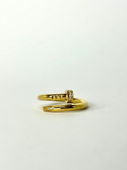 Nailed It Diamond Twist Ring