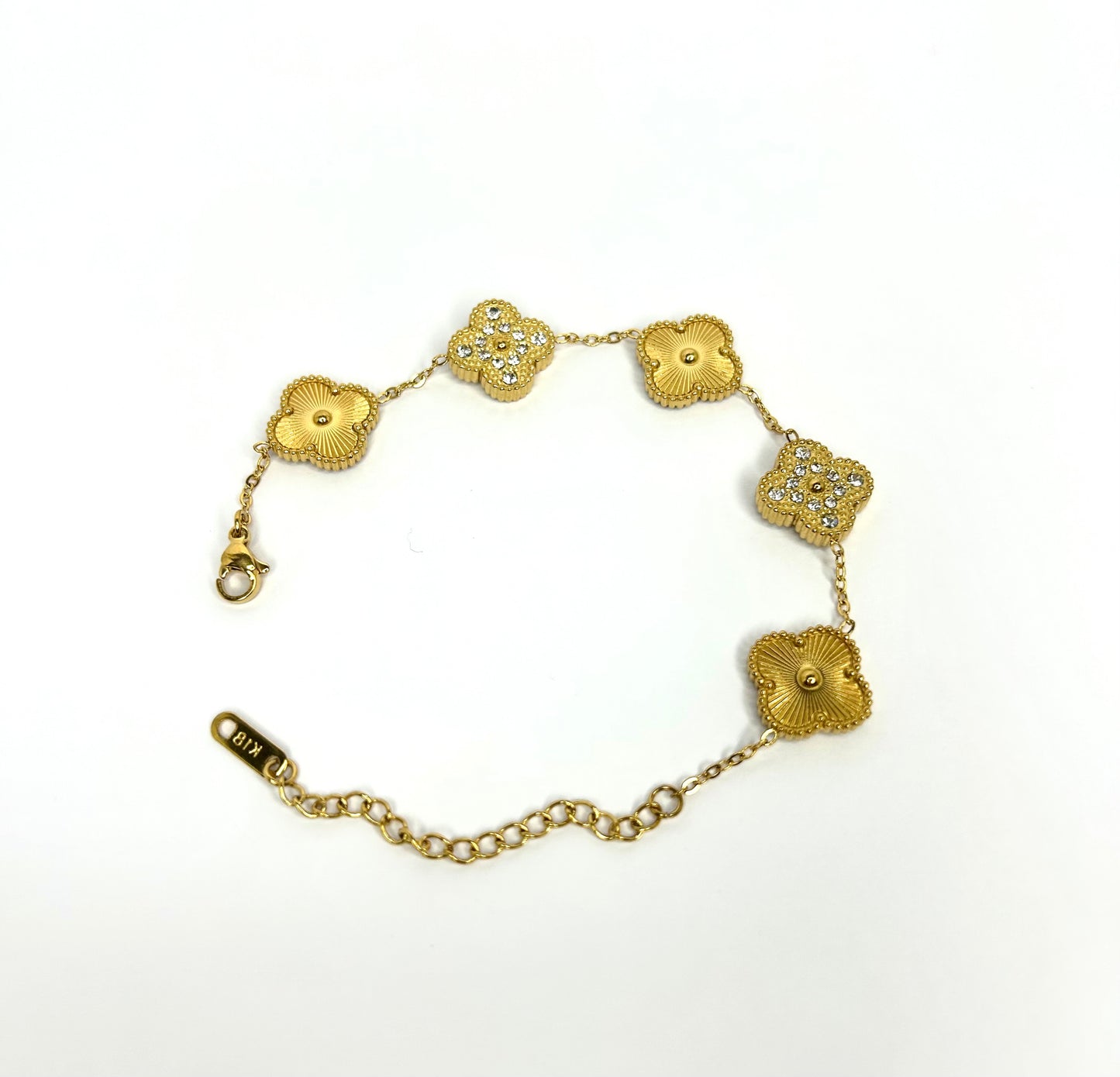 Clover Diamond Gold Bracelet