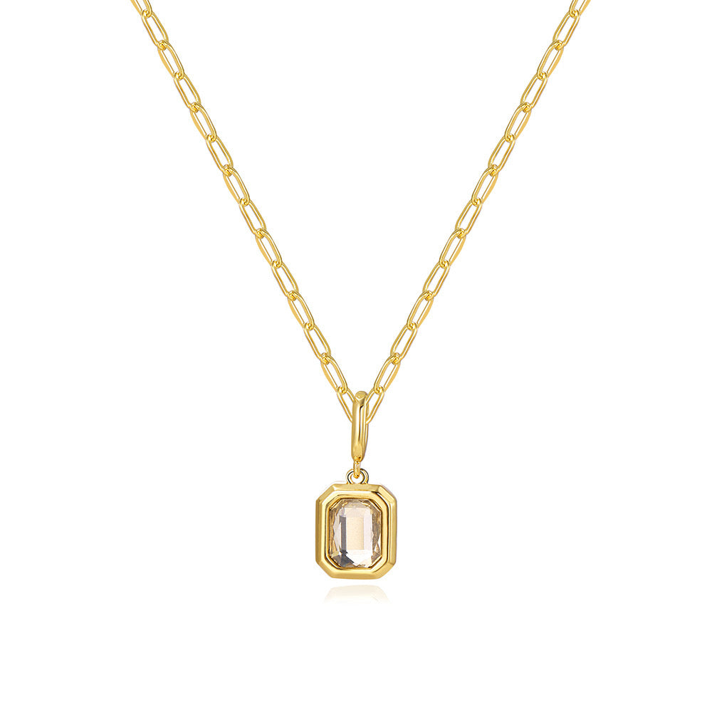 Birthstone Baddie Pendant Necklace