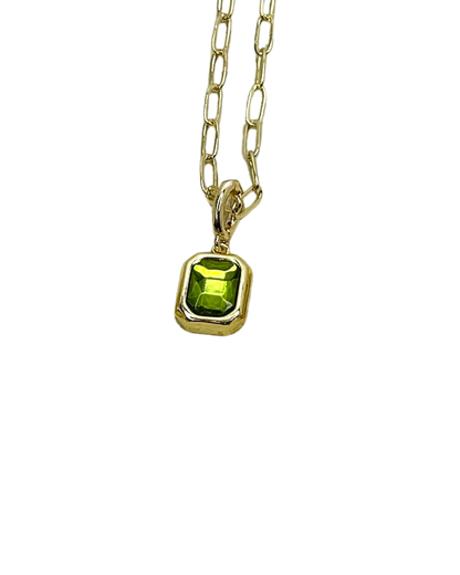 Birthstone Baddie Pendant Necklace